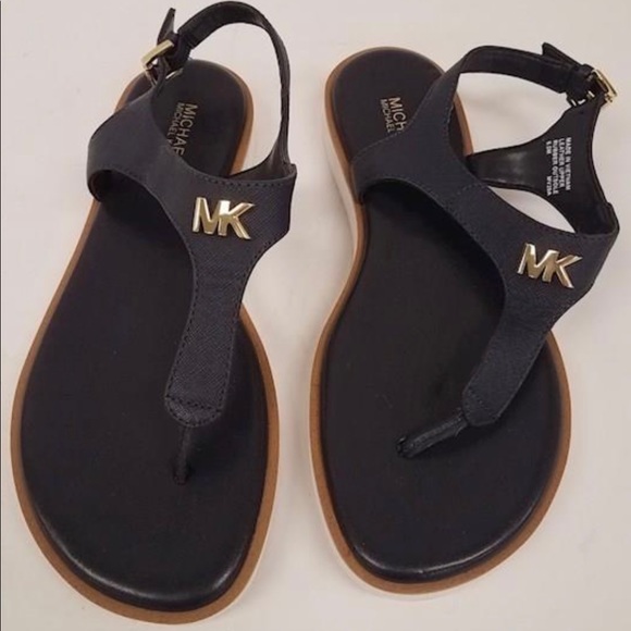 NWOT MICHAEL KORS Black Sandals, Size 6 1/2 - Picture 1 of 5